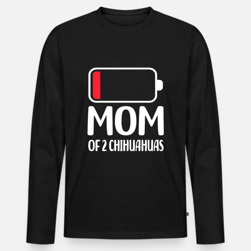 Chihuahua - Männer Premium Bio Langarmshirt - Schwarz