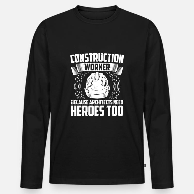Tischler - Männer Premium Bio Langarmshirt - Schwarz