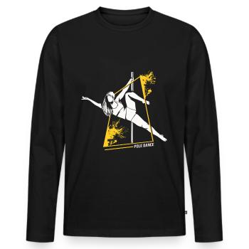 Pole Dancer - Männer Premium Bio Langarmshirt - Schwarz - Vorne - Nico (187cm)