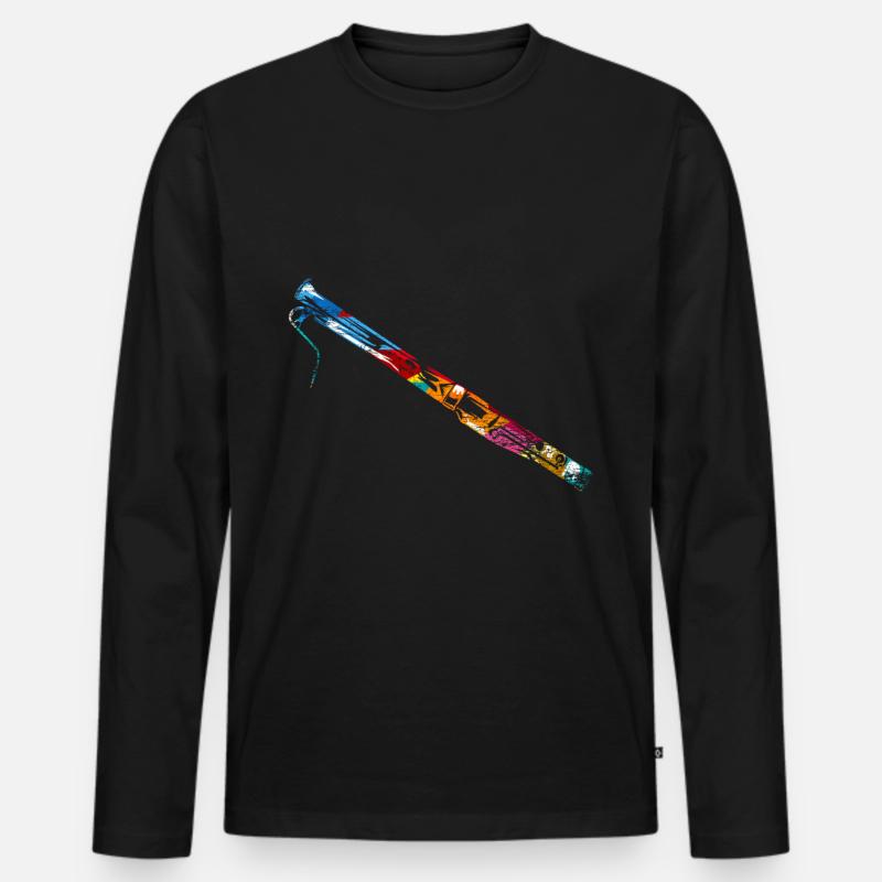 Fagott Geschenk - Männer Premium Bio Langarmshirt - Schwarz