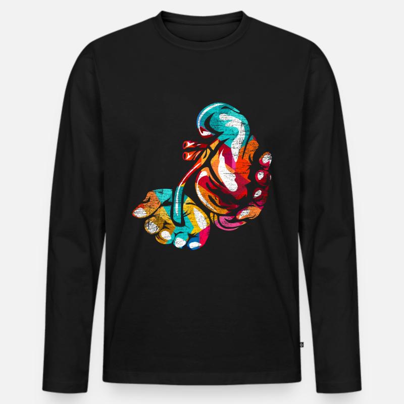 Urologe Geschenk - Männer Premium Bio Langarmshirt - Schwarz