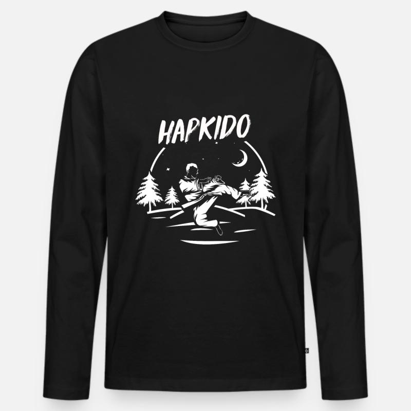 Hapkido Geschenk - Männer Premium Bio Langarmshirt - Schwarz