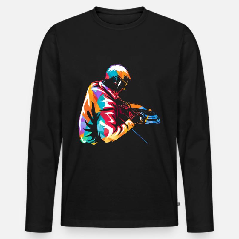 Mediendesigner - Männer Premium Bio Langarmshirt - Schwarz