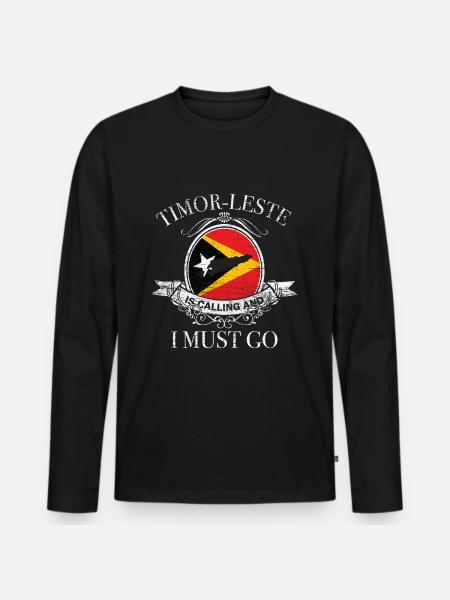 Timor Leste cadeau - T-shirt manches longues Premium bio Homme - noir