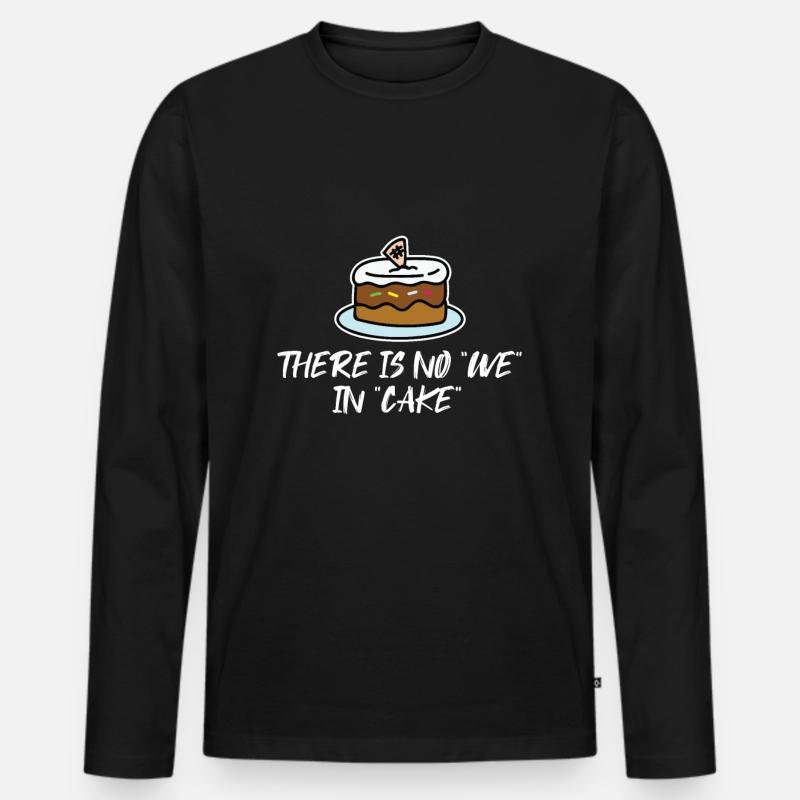 Kuchen - Männer Premium Bio Langarmshirt - Schwarz