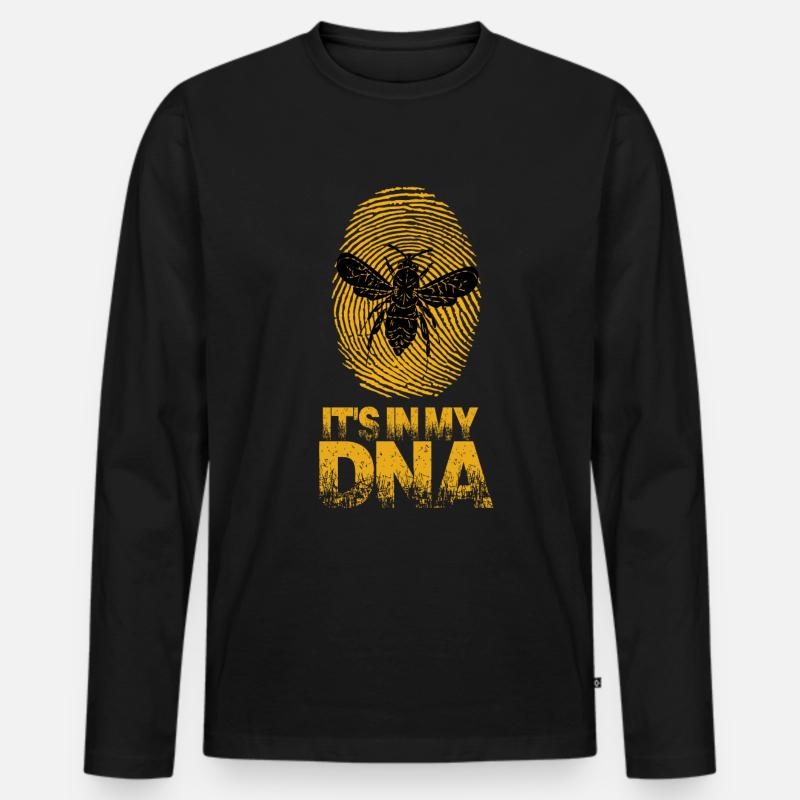 Imker Bienenzüchter - Männer Premium Bio Langarmshirt - Schwarz