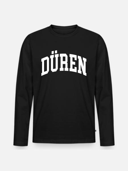 Düren - T-shirt manches longues Premium bio Homme - noir