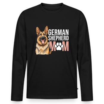 German Shepherd Dog Breed Pet German Shepherd Mom - Männer Premium Bio Langarmshirt - Schwarz - Vorne - Nico (187cm)