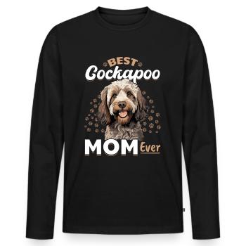 Cockapoo Dog Breeded Pet Best Cockapoo Mom ever - T-shirt manches longues Premium bio Homme - noir - Devant - Nico (187cm)