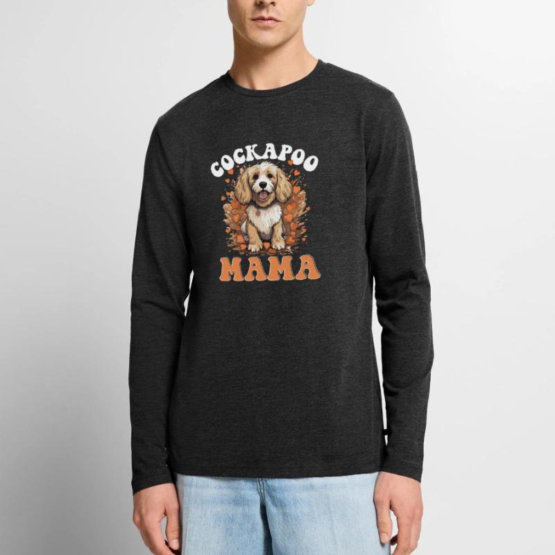 Cockapoo Race de chien Cockapoo Cockapoo Mama T-shirt manches longues Premium bio Homme