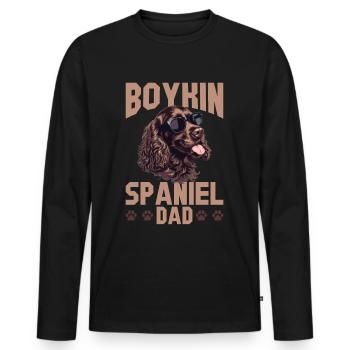 Boykin Spaniel Dog Breed Boykin Spaniel Dad - Männer Premium Bio Langarmshirt - Schwarz - Vorne - Nico (187cm)