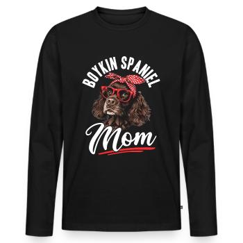 Boykin Spaniel Dog Breed Boykin Spaniel Mom - Männer Premium Bio Langarmshirt - Schwarz - Vorne - Nico (187cm)
