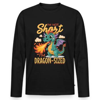 Fantasy Dragon Mythical Creatures - Men's Premium Organic Long Sleeve Shirt - black - Front - Nico (187cm)