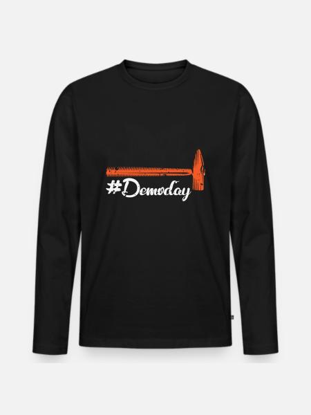 Delomate day fixer upper - Men's Premium Organic Long Sleeve Shirt - black
