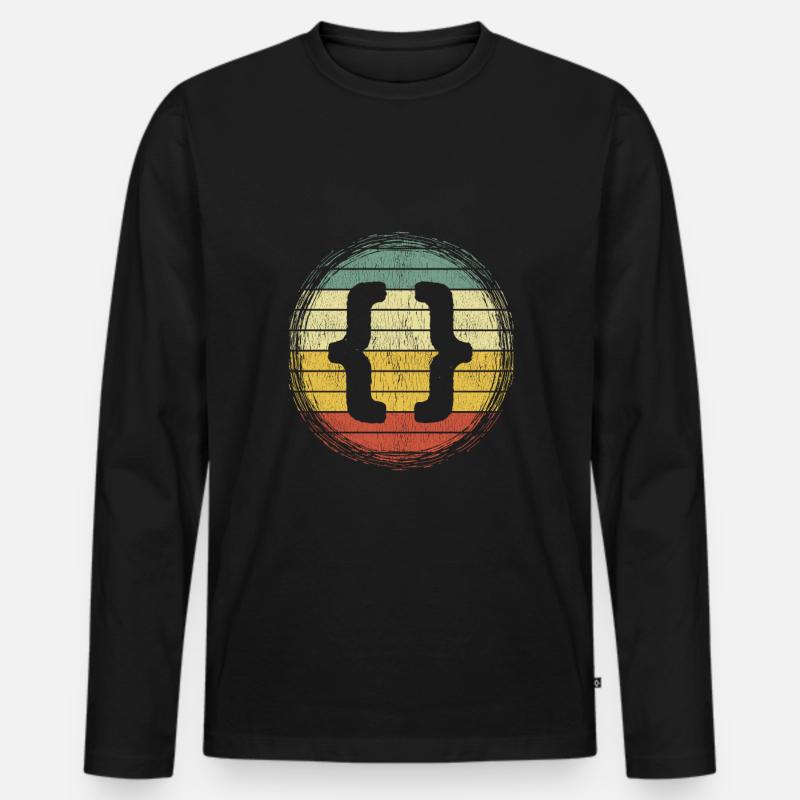 Webentwickler HTML Code CSS Programmierer Männer Premium Bio Langarmshirt
