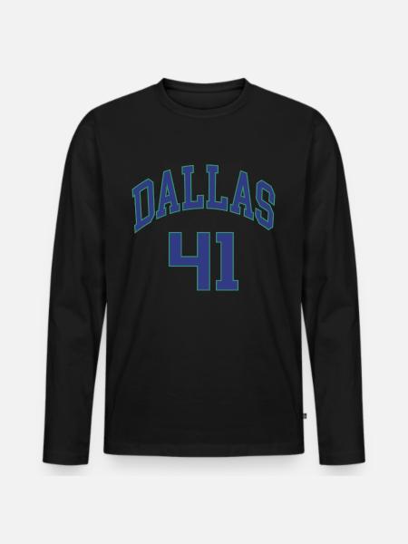 Dallas 41 - Men's Premium Organic Long Sleeve Shirt - black