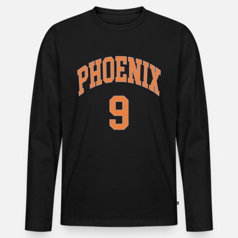 Phoenix 9 - Männer Premium Bio Langarmshirt - Schwarz