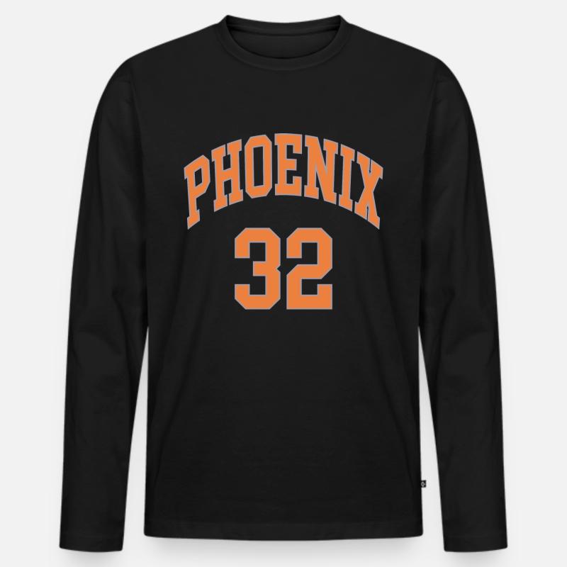 Phoenix 32 - Männer Premium Bio Langarmshirt - Schwarz