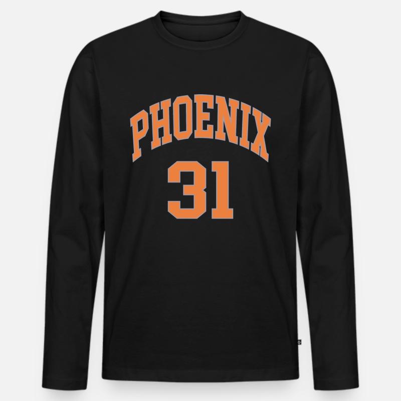 Phoenix 31 - Männer Premium Bio Langarmshirt - Schwarz