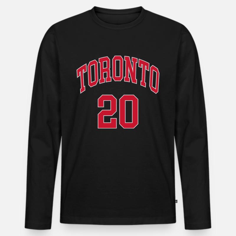 Toronto 20 - Männer Premium Bio Langarmshirt - Schwarz