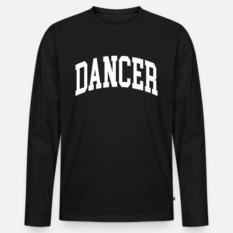 Dancer - Männer Premium Bio Langarmshirt - Schwarz