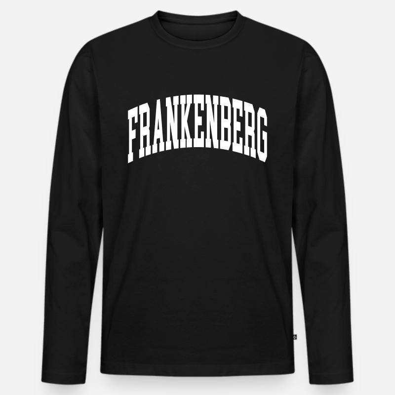 Frankenberg - Männer Premium Bio Langarmshirt - Schwarz
