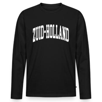 Zuid Holland - Men's Premium Organic Long Sleeve Shirt - black - Front - Nico (187cm)