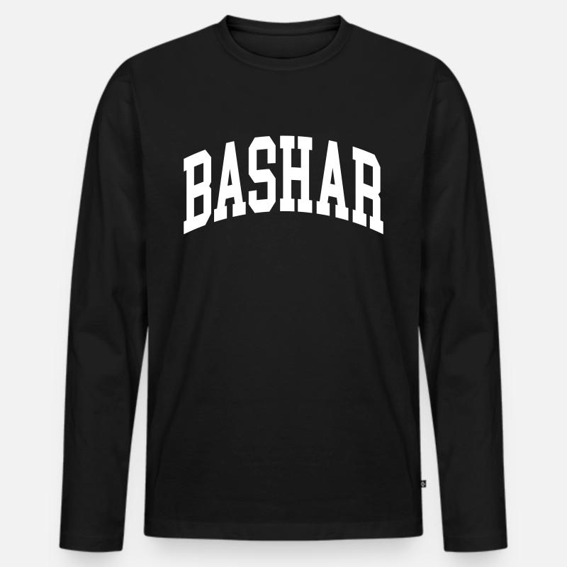 Bashar - Männer Premium Bio Langarmshirt - Schwarz