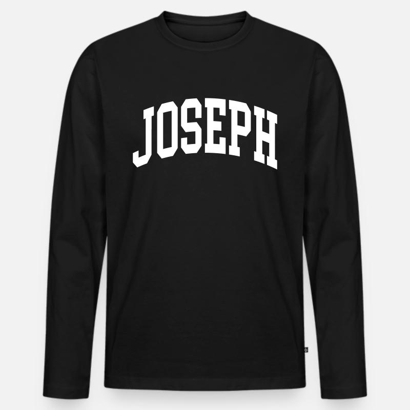 Joseph - Männer Premium Bio Langarmshirt - Schwarz