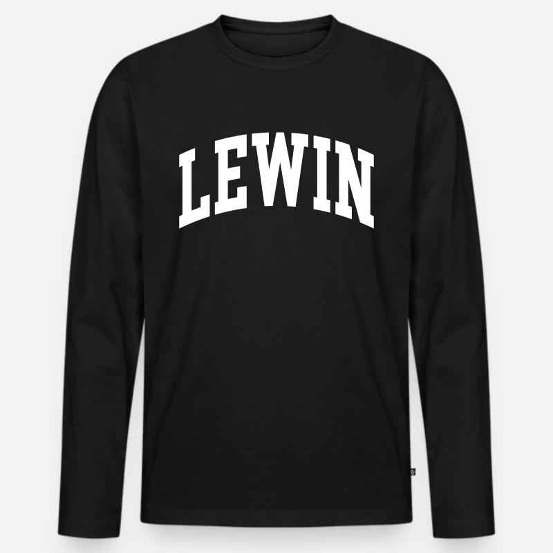 Lewin - Männer Premium Bio Langarmshirt - Schwarz