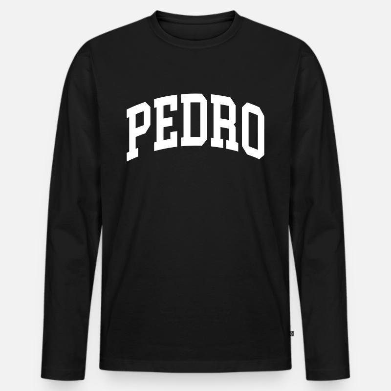 Pedro - Männer Premium Bio Langarmshirt - Schwarz
