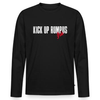 jamaica kick up rumpus, ausgelassene zeit haben - Männer Premium Bio Langarmshirt - Schwarz - Vorne - Nico (187cm)