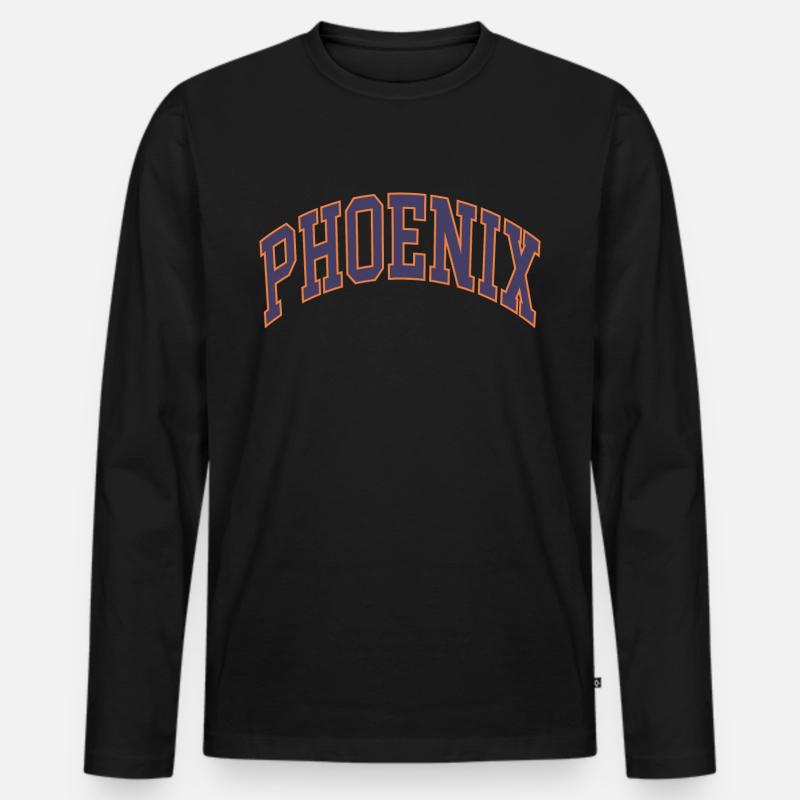Phoenix - Männer Premium Bio Langarmshirt - Schwarz