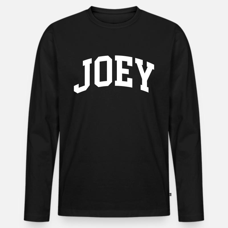 Joey - Männer Premium Bio Langarmshirt - Schwarz