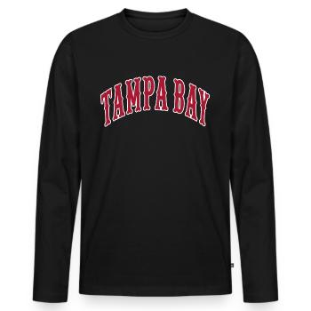 Tampa Bay - Men's Premium Organic Long Sleeve Shirt - black - Front - Nico (187cm)