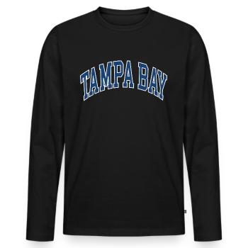 Tampa Bay - Men's Premium Organic Long Sleeve Shirt - black - Front - Nico (187cm)