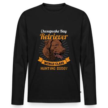 Récupérateurs de la baie de Chesapeake - T-shirt manches longues Premium bio Homme - noir - Devant - Nico (187cm)