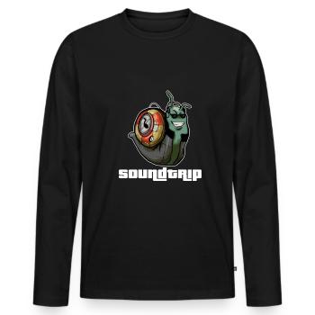 Schnecke Schneckenhaus Schleichen Langsam Geschenk - Männer Premium Bio Langarmshirt - Schwarz - Vorne - Nico (187cm)