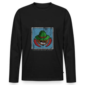 Mexico Country South America - Men's Premium Organic Long Sleeve Shirt - black - Front - Nico (187cm)