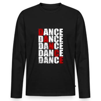 Danse Danseuse Danseuse musique - T-shirt manches longues Premium bio Homme - noir - Devant - Nico (187cm)