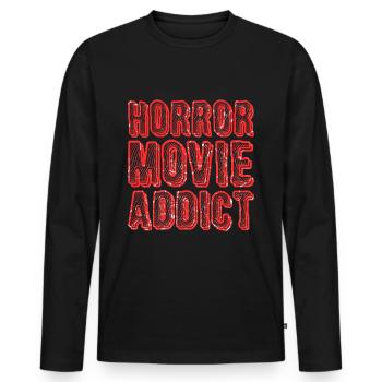 Films d'horreur films d'horreur - T-shirt manches longues Premium bio Homme - noir - Devant - Nico (187cm)