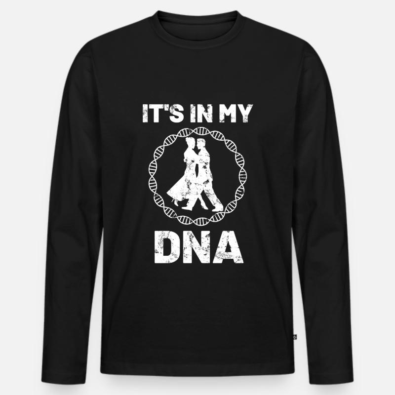 Dancing Dancer Dancer - Men's Premium Organic Long Sleeve Shirt - black