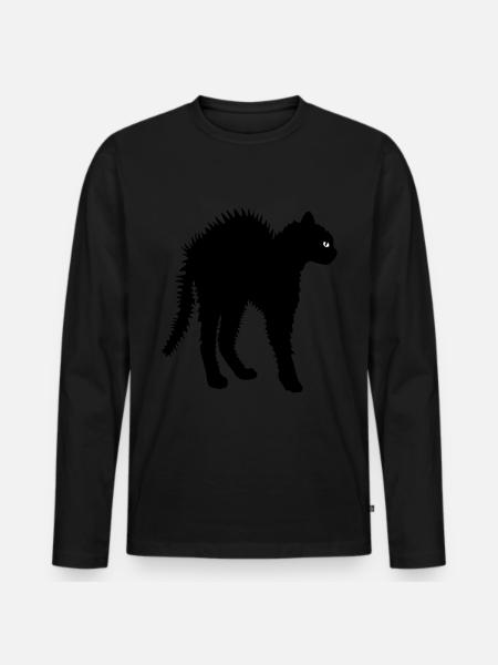 Don't touch me - Men's Premium Organic Long Sleeve Shirt - black