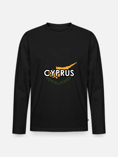 zypern Land und Länder - Männer Premium Bio Langarmshirt - Schwarz