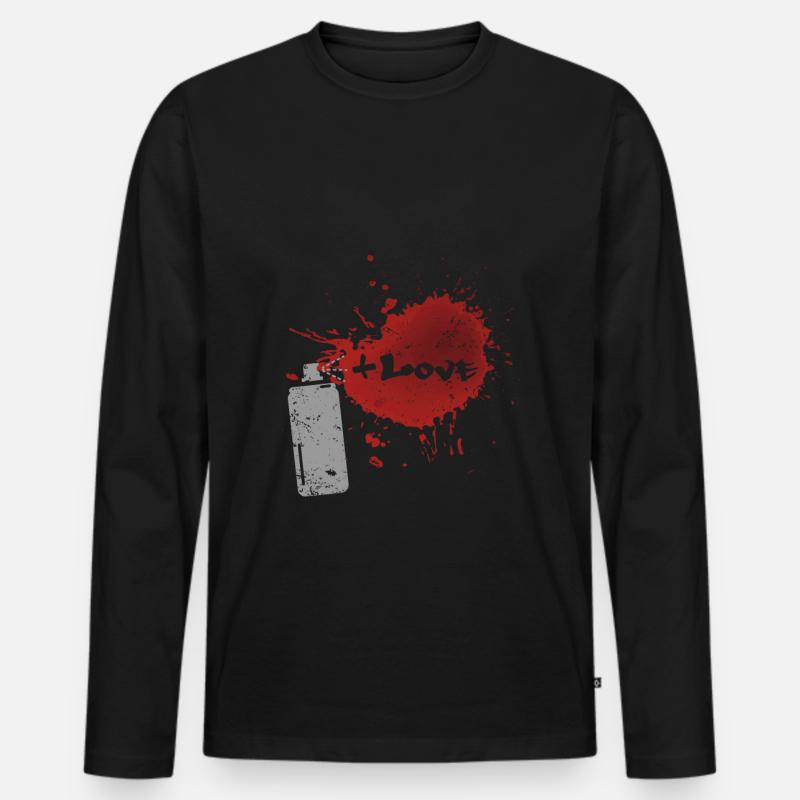 Graffitis - Graffitti - T-shirt manches longues Premium bio Homme - noir