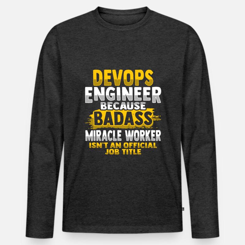 Devops Sys-Admin Developer Men's Premium Organic Long Sleeve Shirt