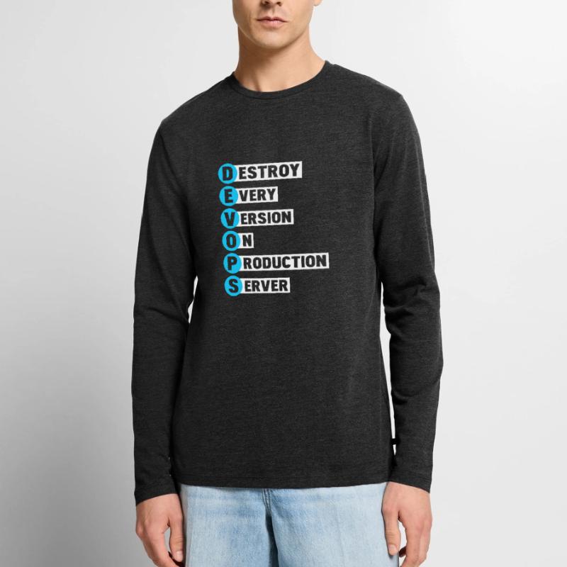 Devops Sys-Admin Developer Heroes Conception T-shirt manches longues Premium bio Homme