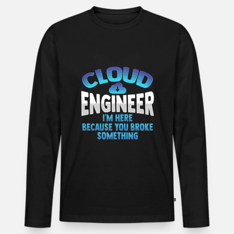 Cloud-Administrator Cloud-Devops - Männer Premium Bio Langarmshirt - Schwarz