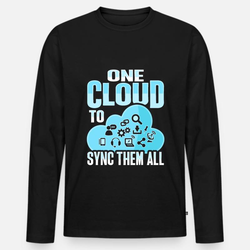 Cloud-Administrator Cloud-Devops - Männer Premium Bio Langarmshirt - Schwarz