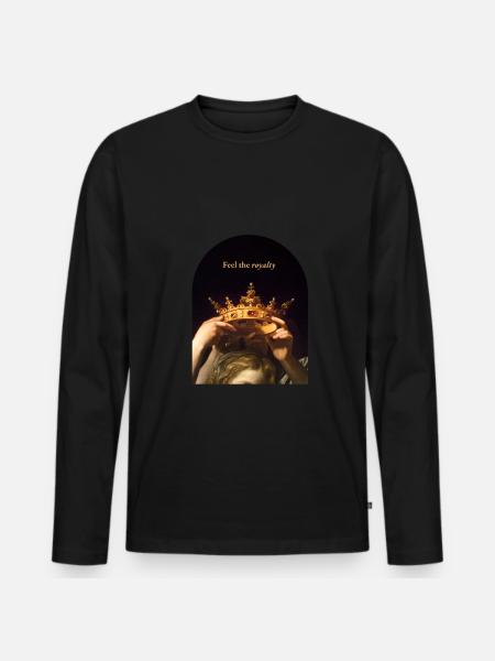 Sentez la princesse royale - T-shirt manches longues Premium bio Homme - noir
